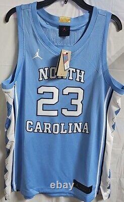 New Nike UNC North Carolina Michael Jordan #23 Jersey Size Large (AT8895 448)