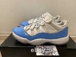 Nike Air Jordan 11 Low Retro UNC Tarheels White Blue XI 528895-106 Mens Size 8