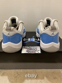 Nike Air Jordan 11 Low Retro UNC Tarheels White Blue XI 528895-106 Mens Size 8