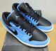Nike Air Jordan 1 Low 553558-403 Unc University Blue Black New Withbox Size 11 Ds