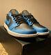 Nike Air Jordan 1 Low Top Blue/black Authentic Unc Tarheels