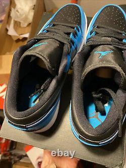 Nike Air Jordan 1 Low Top BLUE/BLACK Authentic UNC TARHEELS