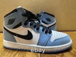 Nike Air Jordan 1 Retro High OG Boys PS size 2Y UNC University Blue Tarheels