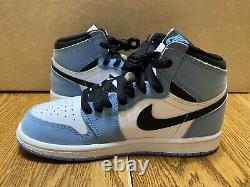 Nike Air Jordan 1 Retro High OG Boys PS size 2Y UNC University Blue Tarheels