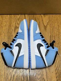 Nike Air Jordan 1 Retro High OG Boys PS size 2Y UNC University Blue Tarheels