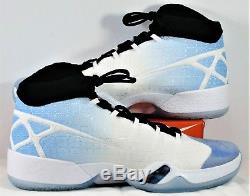Nike Air Jordan 30 XXX UNC Tarheels University Blue Black Sz 10.5 NEW 811006 107