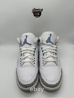 Nike Air Jordan 3 Retro UNC North Carolina Tar Heels College CT8532-104 Size 15