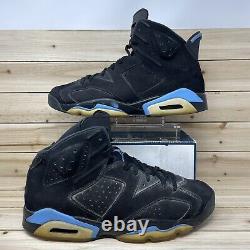 Nike Air Jordan 6 Retro UNC Black University Blue 384664-006 Mens Size 13 READ