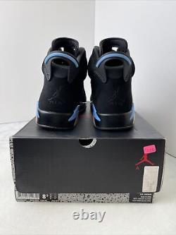 Nike Air Jordan 6 Retro UNC size 8.5 OG VI 384664-006 Black Blue