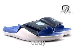 Nike Air Jordan Hydro 7 V2 UNC Tar Heels CT7153-144 Slides Sandals, Size 11, 12