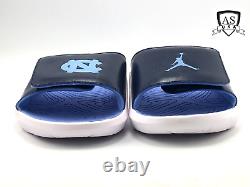 Nike Air Jordan Hydro 7 V2 UNC Tar Heels CT7153-144 Slides Sandals, Size 11, 12