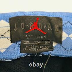 Nike Air Jordan NRG UNC North Carolina Tarheels Fleece Shorts CD0133-010 XXL 2XL