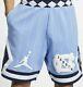 Nike Air Jordan Nrg Unc North Carolina Tarheels Fleece Shorts Cd0133-448 Men's L