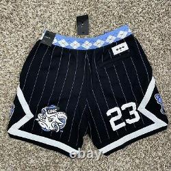 Nike Air Jordan NRG UNC North Carolina Tarheels Fleece Shorts Size XL Mens Blue