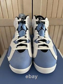 Nike Air Jordan Retro 6 Unc Tar Heel Blue White Black New With Box Size 11