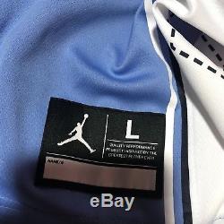 Nike Air Jordan UNC Tar Heels Michael Jordan Jersey DF Blue White Size Large L