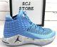 Nike Air Jordan Xxxii 32 Unc Tarheels Nc University Blue Aa1253-406 Size 10.5