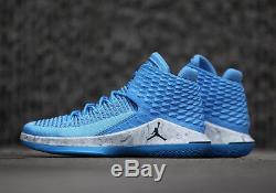 Nike Air Jordan XXXII 32 UNC TARHEELS NORTH CAROLINA BLUE WHITE AA1253-406 sz 12
