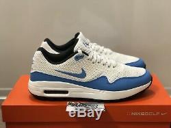 Nike Air Max 1 G Golf Shoes UNC Blue Tarheels CI7576-101 TW NRG Mens Size 9.5