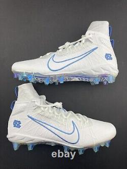 Nike Alpha Huarache 7 Elite Lacrosse Cleat Mens Sz 12 UNC Tar Heels PE Blue New