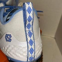 Nike Alpha Huarache 8 Pro Men's Sz 11.5 UNC Tar Heels Lacrosse Cleats CW4828-103