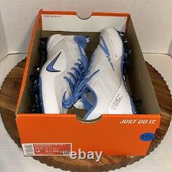 Nike Alpha Huarache 8 Pro Men's Sz 11.5 UNC Tar Heels Lacrosse Cleats CW4828-103