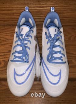 Nike Alpha Huarache 8 Pro UNC Tar Heels Lacrosse Cleats CW4828-103 Men's US 11