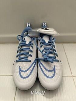 Nike Alpha Huarache 8 Pro UNC Tar Heels Lacrosse Cleats PE Mens 6.5 CW4828-103
