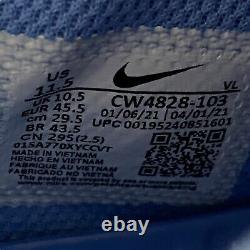 Nike Alpha Huarache 8 Pro UNC Tar Heels Lacrosse Cleats PE Size 11.5 CW4828-103