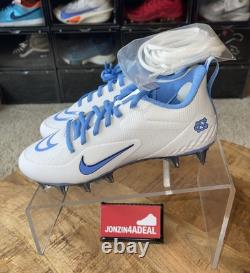 Nike Alpha Huarache 8 Pro UNC Tar Heels Lacrosse Cleats PE Size 5.5 M / 7 W NWB