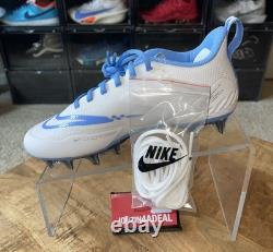 Nike Alpha Huarache 8 Pro UNC Tar Heels Lacrosse Cleats PE Size 5.5 M / 7 W NWB
