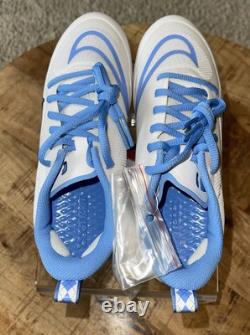 Nike Alpha Huarache 8 Pro UNC Tar Heels Lacrosse Cleats PE Size 5.5 M / 7 W NWB