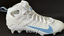 Nike Alpha Huarache 9 Elite Lacrosse Cleat UNC Tar Heels Men Size 7.5 FQ1137-100