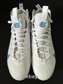 Nike Alpha Huarache 9 Elite Lacrosse Cleat UNC Tar Heels Men Size 7.5 FQ1137-100