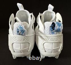 Nike Alpha Huarache 9 Elite Lacrosse Cleat UNC Tar Heels Men Size 7.5 FQ1137-100