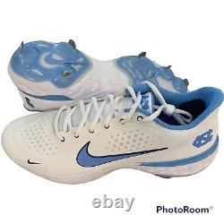 Nike Alpha Huarache Metal Baseball Cleats UNC Tar Heels Size 10.5 DH0127-107