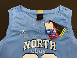 Nike Elite Michael Jordan North Carolina Tar Heels Jersey Blue 2xl XXL Nwt