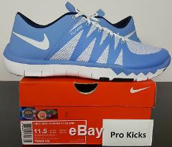 Nike Free Trainer 5.0 V6 Amp Unc Tarheels Blue White Rare 723939-402 (size 11.5)