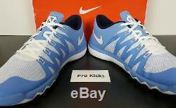 Nike Free Trainer 5.0 V6 Amp Unc Tarheels Blue White Rare 723939-402 (size 11.5)