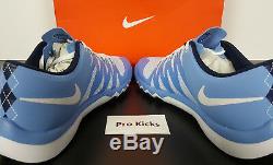 Nike Free Trainer 5.0 V6 Amp Unc Tarheels Blue White Rare 723939-402 (size 11.5)