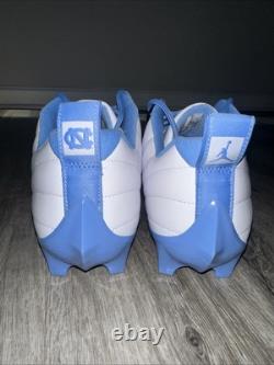 Nike Jordan 12 Low Vapor Edge UNC Tar-Heels PE Football Cleats FJ6226-144 Sz 15