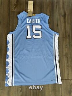 Nike Jordan Elite Dri-Fit UNC Carolina Tarheels Jersey BV2576-448 Mens M CARTER
