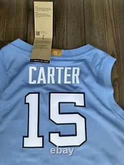 Nike Jordan Elite Dri-Fit UNC Carolina Tarheels Jersey BV2576-448 Mens M CARTER