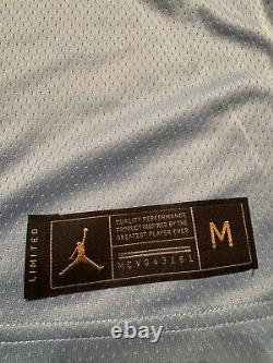 Nike Jordan Elite Dri-Fit UNC Carolina Tarheels Jersey BV2576-448 Mens M CARTER