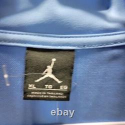 Nike Jordan Jumpman North Carlina Tar Heels 1/4 Zip Tech Pullover Jacket XL Blue