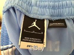 Nike Jordan UNC North Carolina Tar Heels Authentic On-Court Shorts Lot Sz Large