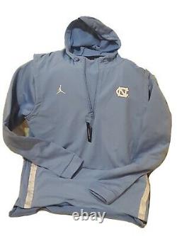 Nike Jordan UNC North Carolina Tarheels Mens 1/2 Zip Fleece Hoodie Aq8933 448