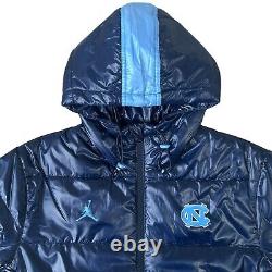 Nike Jordan UNC Tar Heels Jacket Mens Size XXL Navy Blue Full-Zip PE NEW