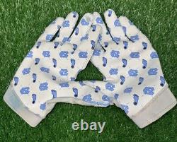 Nike Jordan UNC Tarheels Team Issued Superbad 6.0 Football Gloves 4XL Used #114