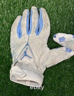 Nike Jordan UNC Tarheels Team Issued Superbad 6.0 Football Gloves 4XL Used #114